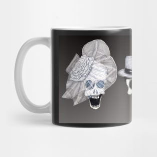 Glam Skull Bride & Groom Portrait Mug